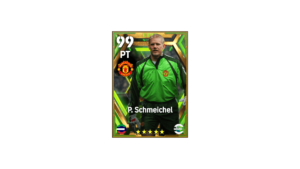 Peter Schmeichel card nella versione epic full del gioco Efootball
